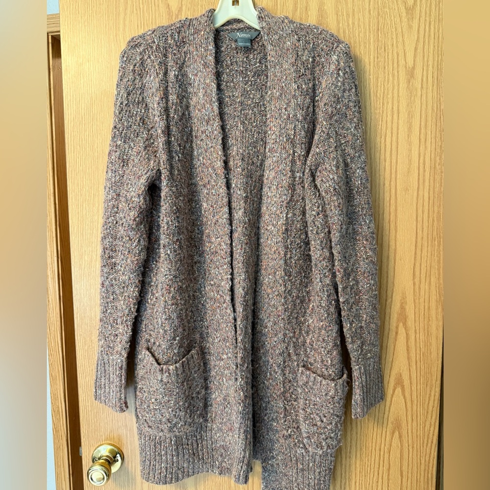 Natural Reflections Speckled Knit Cardigan